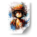 El Retrato De D Luffy - Impressionist Hero | Cuadro decorativo de Canvas Lab