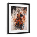 Goku Sayayin - Impressionist Hero | Cuadro decorativo de Canvas Lab
