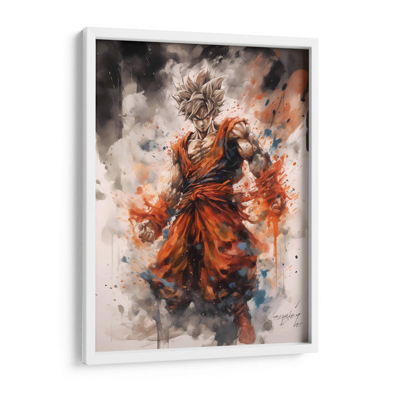 Goku Sayayin - Impressionist Hero | Cuadro decorativo de Canvas Lab