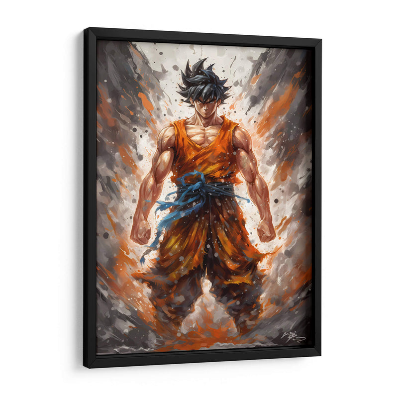 La Fuerza De Goku - Impressionist Hero | Cuadro decorativo de Canvas Lab