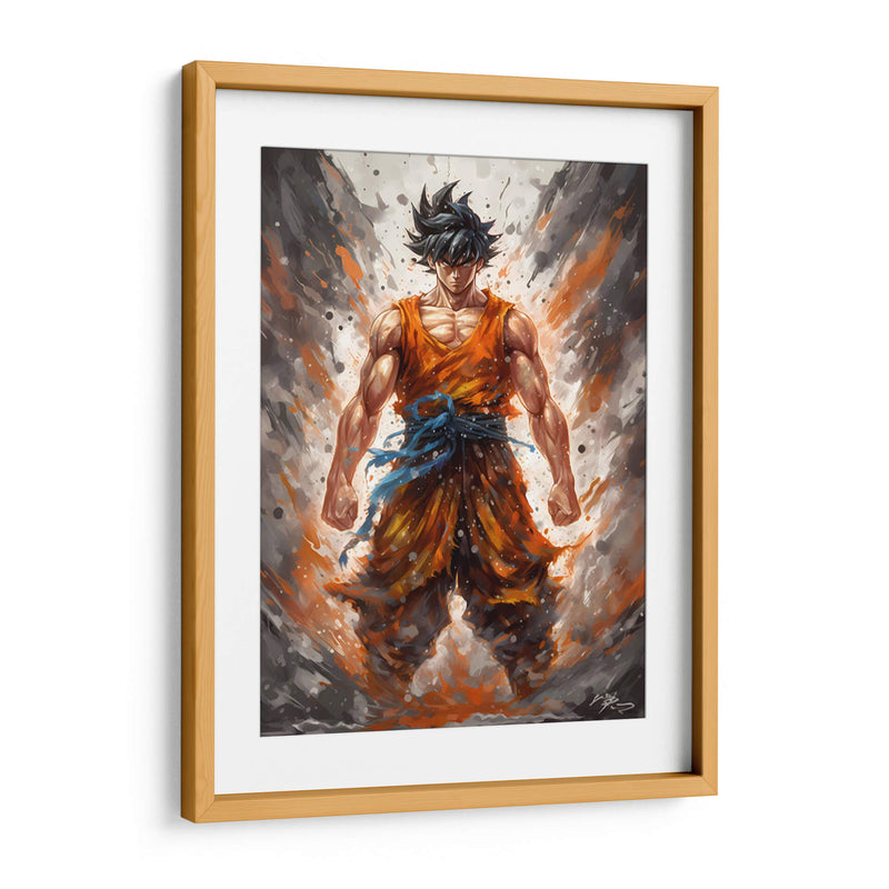 La Fuerza De Goku - Impressionist Hero | Cuadro decorativo de Canvas Lab