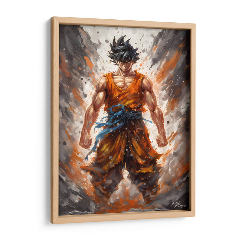 La Fuerza De Goku - Impressionist Hero | Cuadro decorativo de Canvas Lab