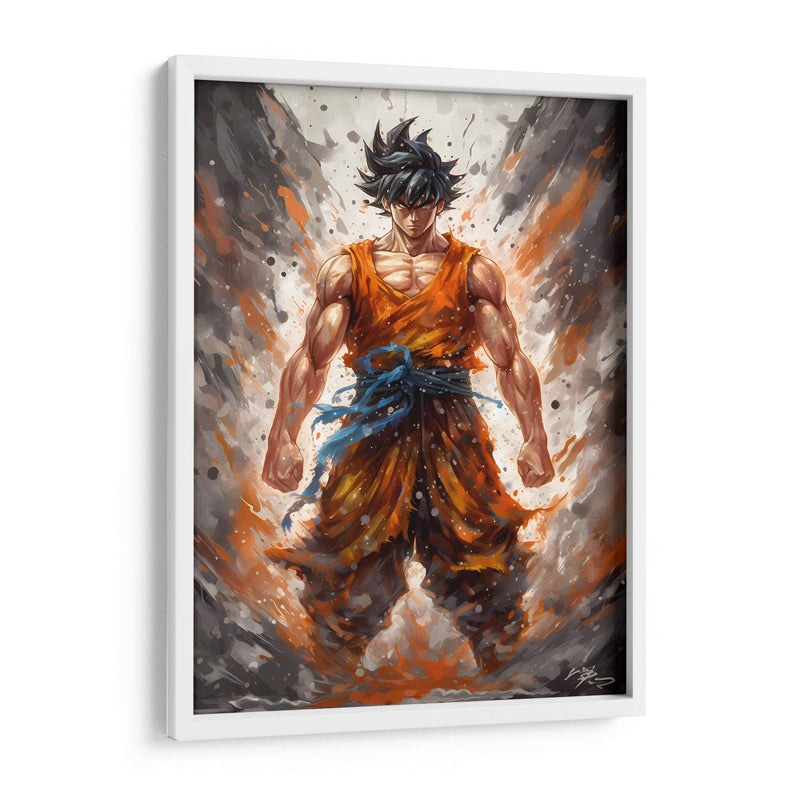 La Fuerza De Goku - Impressionist Hero | Cuadro decorativo de Canvas Lab