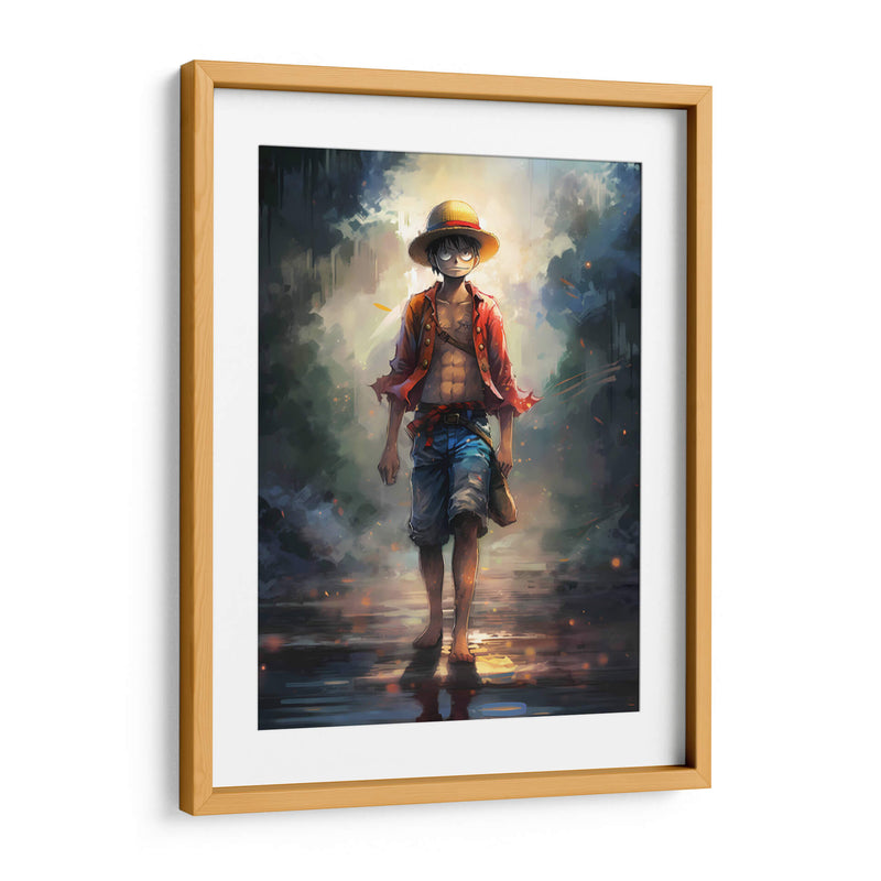 Monkey D Luffy - Impressionist Hero | Cuadro decorativo de Canvas Lab