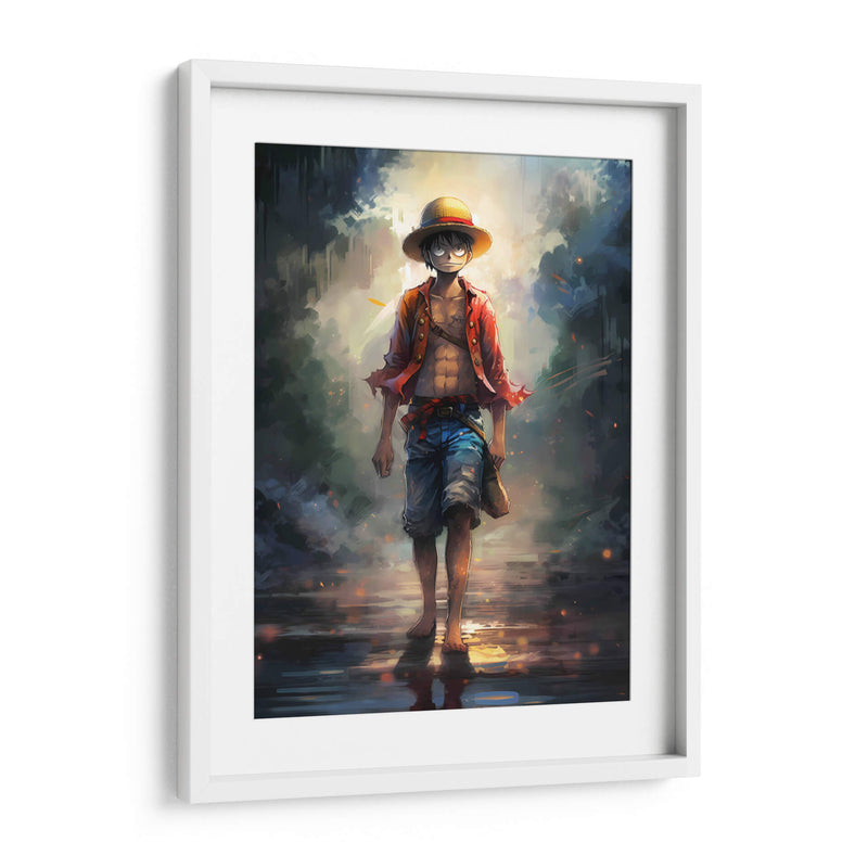 Monkey D Luffy - Impressionist Hero | Cuadro decorativo de Canvas Lab