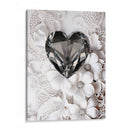 Crorazón de Diamante Negro Sobre Encaje Blanco - DeLaVegaGaming | Cuadro decorativo de Canvas Lab