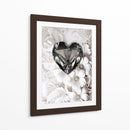 Crorazón de Diamante Negro Sobre Encaje Blanco - DeLaVegaGaming | Cuadro decorativo de Canvas Lab