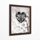 Crorazón de Diamante Negro Sobre Encaje Blanco - DeLaVegaGaming | Cuadro decorativo de Canvas Lab