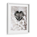 Crorazón de Diamante Negro Sobre Encaje Blanco - DeLaVegaGaming | Cuadro decorativo de Canvas Lab