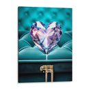 Crorazón de Diamante Iridiscente En Estuche de Terciopelo  - DeLaVegaGaming | Cuadro decorativo de Canvas Lab