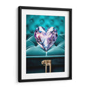 Crorazón de Diamante Iridiscente En Estuche de Terciopelo  - DeLaVegaGaming | Cuadro decorativo de Canvas Lab