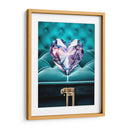 Crorazón de Diamante Iridiscente En Estuche de Terciopelo  - DeLaVegaGaming | Cuadro decorativo de Canvas Lab