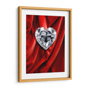 Corazón de Diamante Sobre Terciopelo Rojo - DeLaVegaGaming | Cuadro decorativo de Canvas Lab