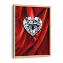 Corazón de Diamante Sobre Terciopelo Rojo - DeLaVegaGaming | Cuadro decorativo de Canvas Lab