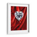 Corazón de Diamante Sobre Terciopelo Rojo - DeLaVegaGaming | Cuadro decorativo de Canvas Lab