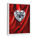 Corazón de Diamante Sobre Terciopelo Rojo - DeLaVegaGaming | Cuadro decorativo de Canvas Lab