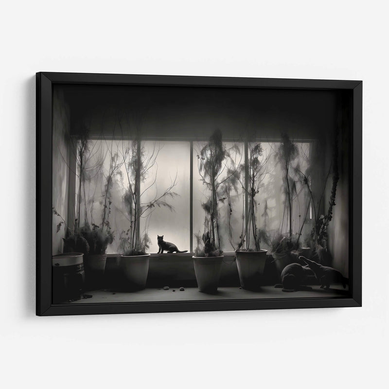 Casa con Gatos - Juliana Estrada | Cuadro decorativo de Canvas Lab
