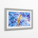 Ángel de la Independencia entre flores de jacaranda - Guillermo Aparicio | Cuadro decorativo de Canvas Lab