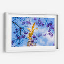Ángel de la Independencia entre flores de jacaranda - Guillermo Aparicio | Cuadro decorativo de Canvas Lab