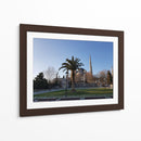 Mezquita detrás de una palmera - Anivpaz | Cuadro decorativo de Canvas Lab