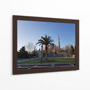 Mezquita detrás de una palmera - Anivpaz | Cuadro decorativo de Canvas Lab