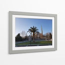 Mezquita detrás de una palmera - Anivpaz | Cuadro decorativo de Canvas Lab