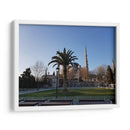 Mezquita detrás de una palmera - Anivpaz | Cuadro decorativo de Canvas Lab