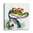 Cocodrilo a la moda - Mavel Per | Cuadro decorativo de Canvas Lab