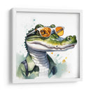 Cocodrilo a la moda - Mavel Per | Cuadro decorativo de Canvas Lab
