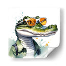 Cocodrilo a la moda - Mavel Per | Cuadro decorativo de Canvas Lab