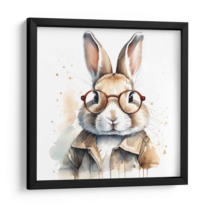 Conejo con lentes - Mavel Per | Cuadro decorativo de Canvas Lab