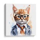 Gato elegante en acuarela - Mavel Per | Cuadro decorativo de Canvas Lab