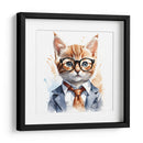 Gato elegante en acuarela - Mavel Per | Cuadro decorativo de Canvas Lab