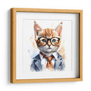 Gato elegante en acuarela - Mavel Per | Cuadro decorativo de Canvas Lab