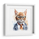 Gato elegante en acuarela - Mavel Per | Cuadro decorativo de Canvas Lab