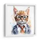 Gato elegante en acuarela - Mavel Per | Cuadro decorativo de Canvas Lab