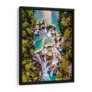 Cascada El Meco vista cenital - Guillermo Aparicio | Cuadro decorativo de Canvas Lab