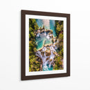 Cascada El Meco vista cenital - Guillermo Aparicio | Cuadro decorativo de Canvas Lab