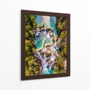Cascada El Meco vista cenital - Guillermo Aparicio | Cuadro decorativo de Canvas Lab