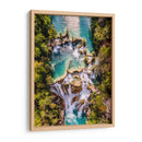 Cascada El Meco vista cenital - Guillermo Aparicio | Cuadro decorativo de Canvas Lab