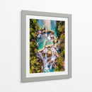 Cascada El Meco vista cenital - Guillermo Aparicio | Cuadro decorativo de Canvas Lab