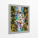 Cascada El Meco vista cenital - Guillermo Aparicio | Cuadro decorativo de Canvas Lab