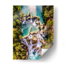 Cascada El Meco vista cenital - Guillermo Aparicio | Cuadro decorativo de Canvas Lab