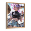Las Chicas de la Banda - La Baterista - DeLaVegaGaming | Cuadro decorativo de Canvas Lab