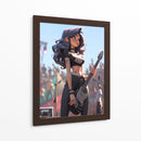 Las Chicas de la Banda - La Guitarrista - DeLaVegaGaming | Cuadro decorativo de Canvas Lab