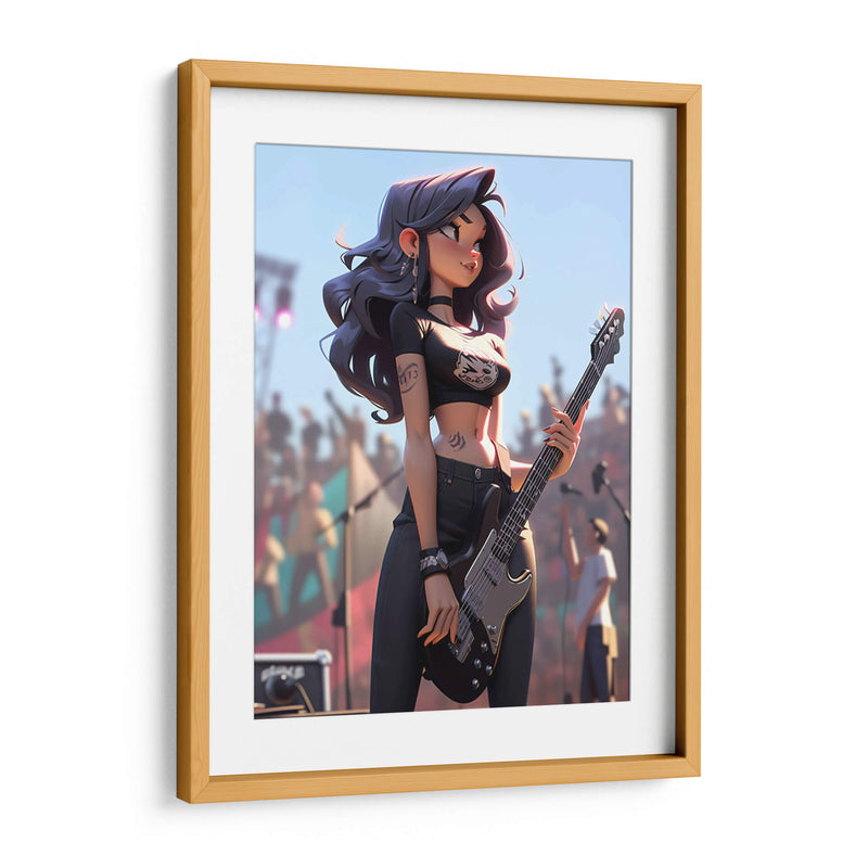 Las Chicas de la Banda - La Guitarrista - DeLaVegaGaming | Cuadro decorativo de Canvas Lab