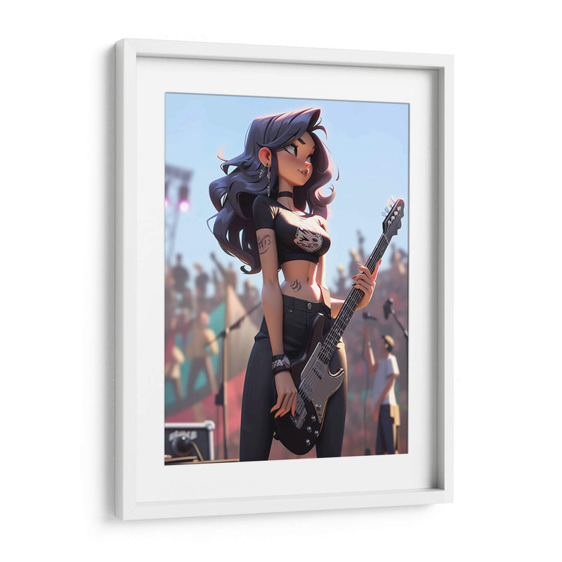Las Chicas de la Banda - La Guitarrista - DeLaVegaGaming | Cuadro decorativo de Canvas Lab