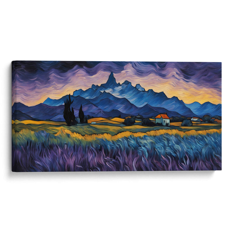 Paisaje Violeta al estilo Vicent Van Gogh - Mavel Per | Cuadro decorativo de Canvas Lab