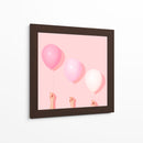 Tres globos rosas | Cuadro decorativo de Canvas Lab