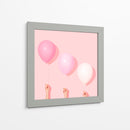 Tres globos rosas | Cuadro decorativo de Canvas Lab